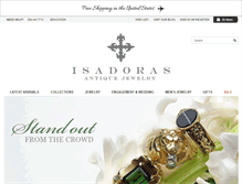 Tablet Screenshot of isadoras.com